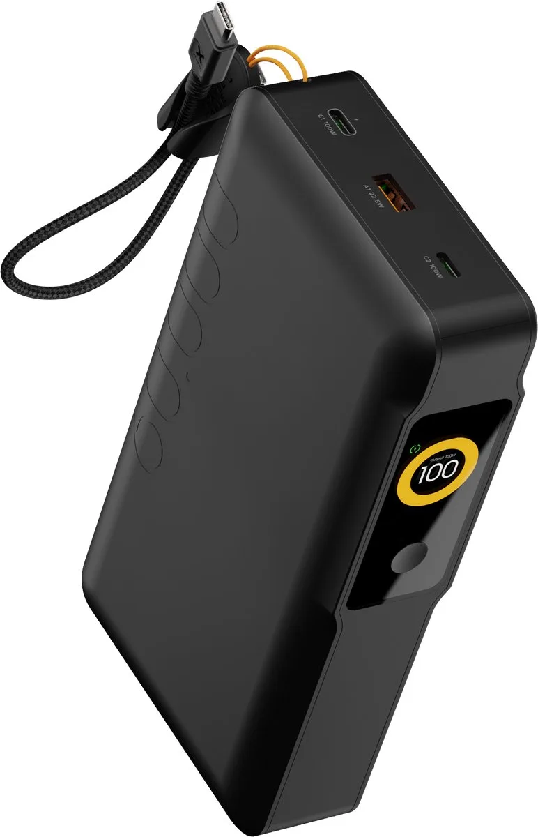 NextGen 100W Powerbank 60.000 mAh - 2 x USB-C / 1 x USB-A - GRS Materiaal - Airport Proof - Zwart fra Xtorm i Zwart – 100W – produktbillede