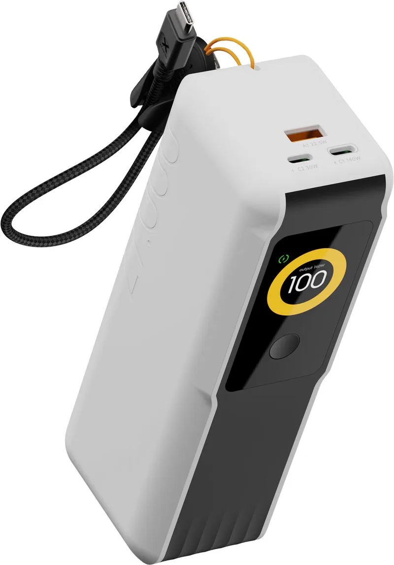 NextGen 140W Powerbank 27.000 mAh - 2 x USB-C / 1 x USB-A - GRS Materiaal - Airport Proof - Wit by Xtorm in Wit – 140W – product photo