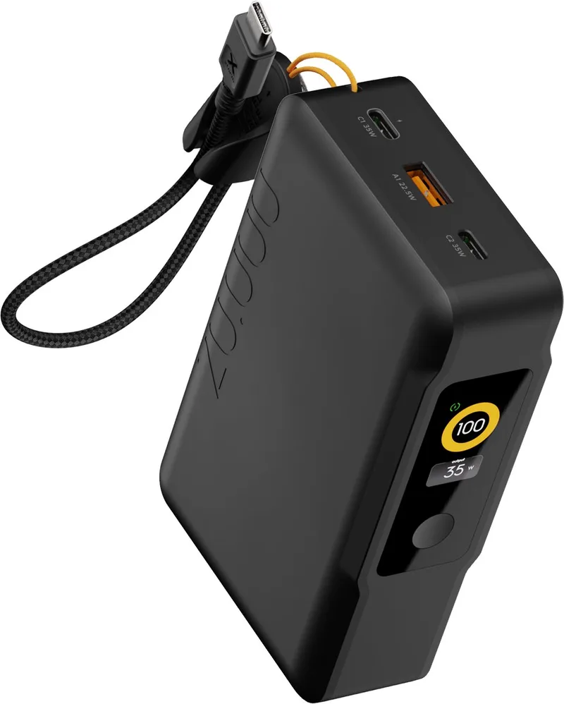 NextGen 35W Powerbank 20.000 mAh - 2 x USB-C / 1 x USB-A - GRS Materiaal - Airport Proof - Zwart fra Xtorm i Zwart – 35W – produktbillede