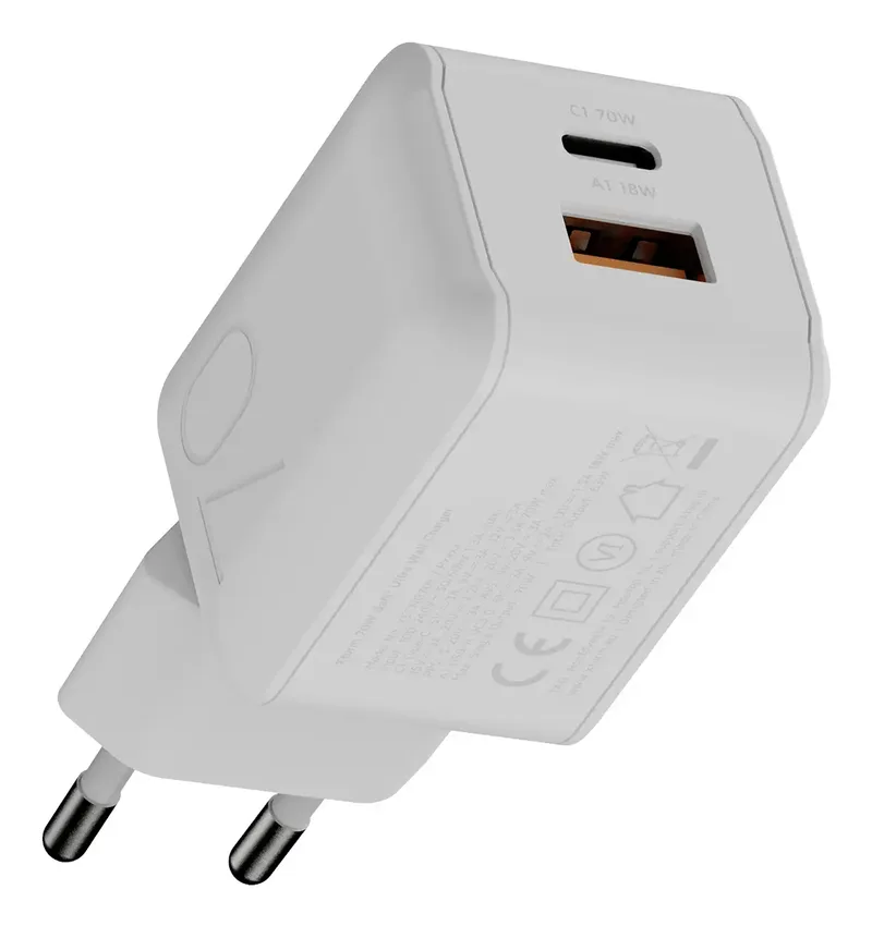 NextGen GaN3 Ultra USB-oplader 70 W USB-C Quick Charge 3.0 GaN by Xtorm in White – product photo