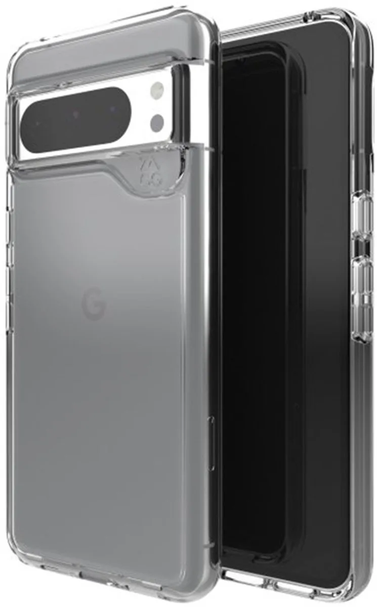 Crystal Palace Hoesje Geschikt voor Google Pixel 8 Pro - 4M DropProof by ZAGG in Transparent – product photo