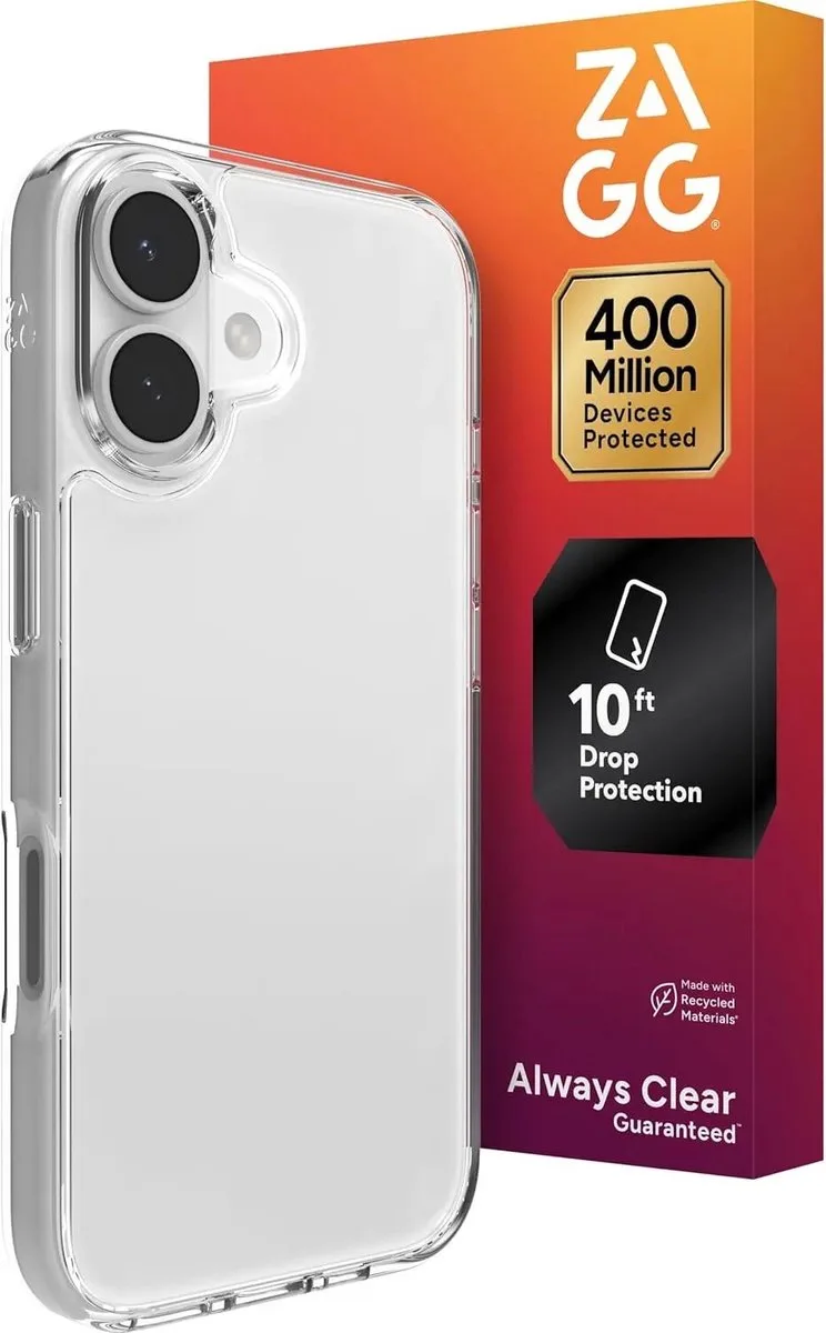 Crystal Palace Lite - Hoesje Geschikt voor Apple iPhone 17 - Back Cover Grafeen de ZAGG en Transparent – photo produit