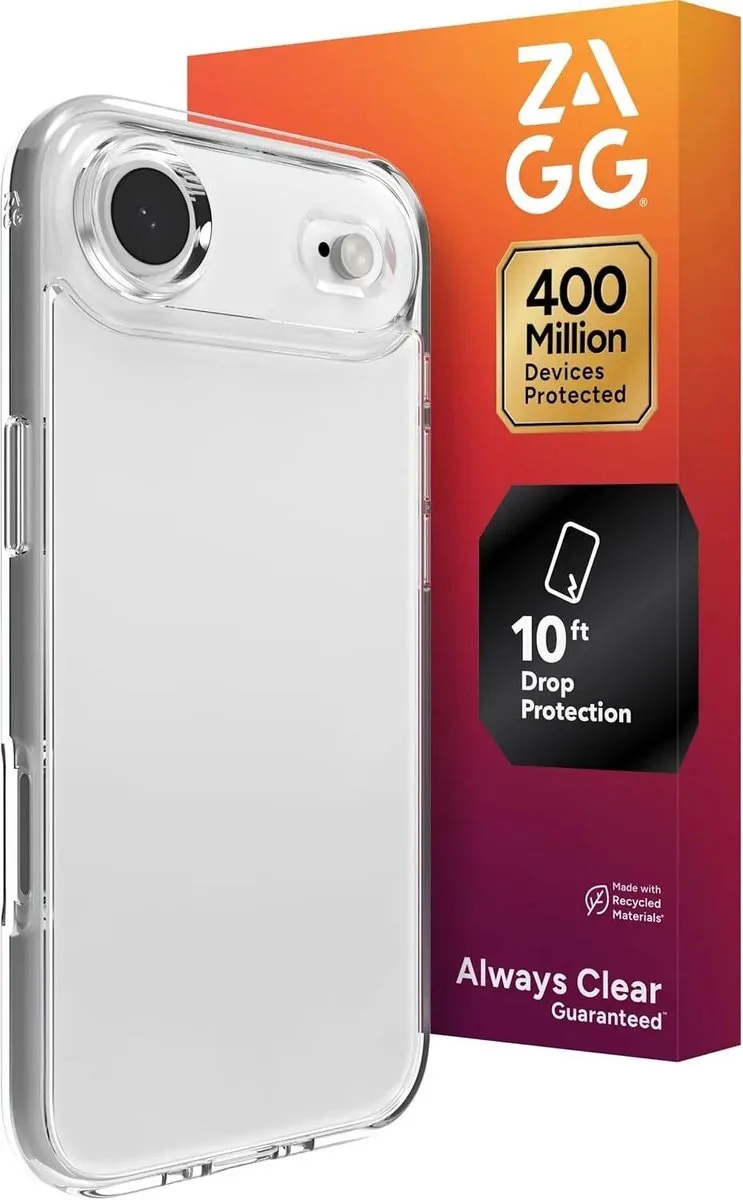 Crystal Palace Lite - Hoesje Geschikt voor Apple iPhone Air - Back Cover Grafeen de ZAGG en Transparent – photo produit