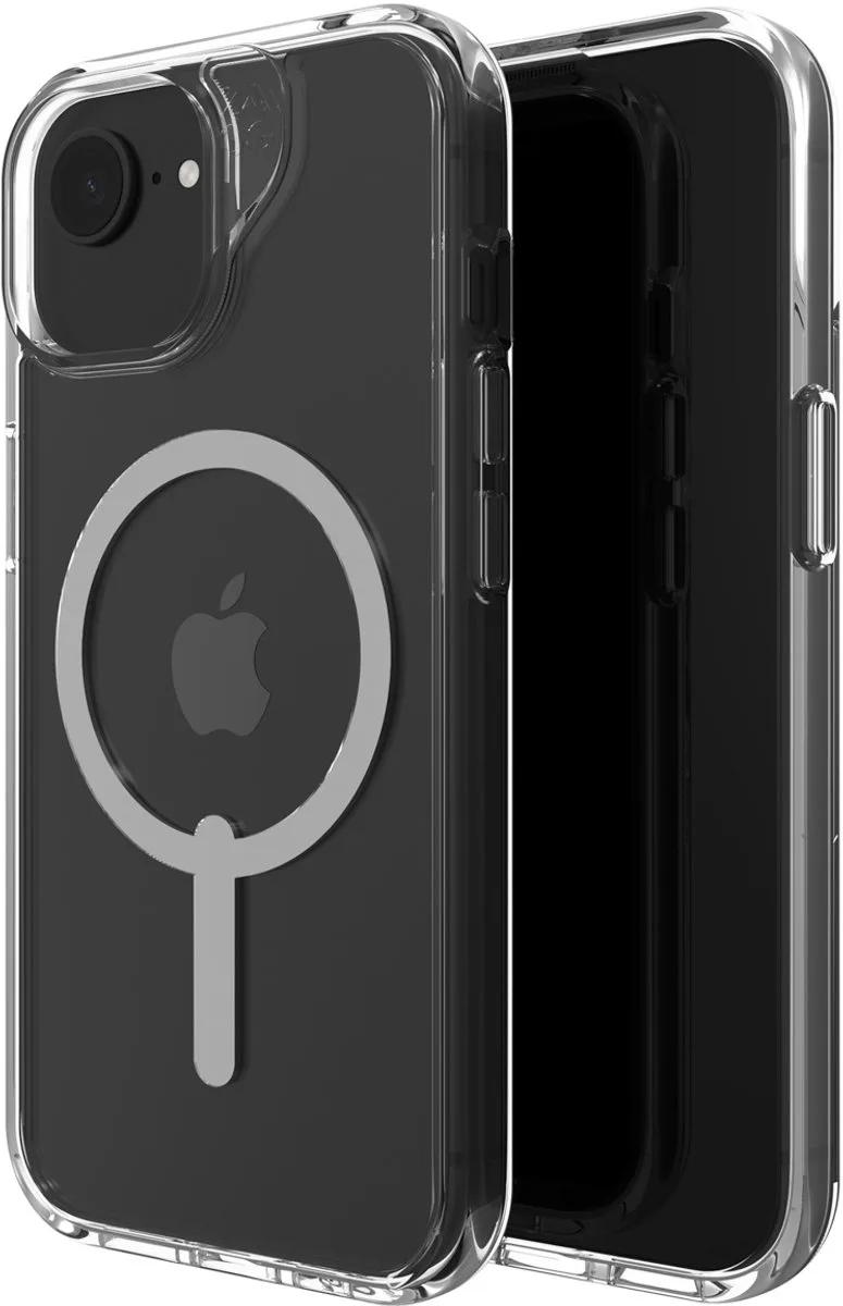 Crystal Palace Lite Snap Hoesje Geschikt voor 17e/16e/15/14/13 Transparant - Grafeen Back Cover - Compatibel met MagSafe / Qi2 - Transparant van ZAGG in Transparant – productfoto