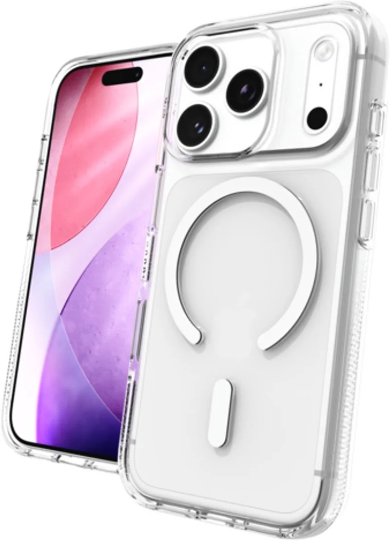 Crystal Palace Snap Hoesje Geschikt voor Apple iPhone 17 Pro Max - 4M DropProof Back Cover - Compatibel met MagSafe en Qi2 by ZAGG in Transparent – product photo