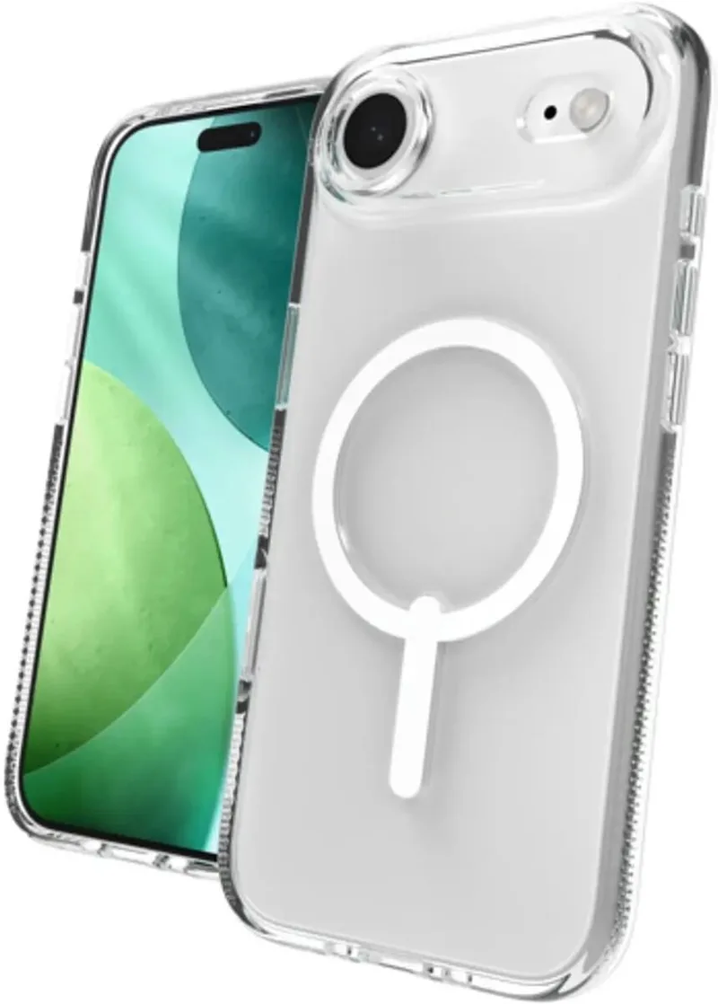 Crystal Palace Snap Hoesje Geschikt voor Apple iPhone Air - Camera Control - 4M DropProof Back Cover - Compatibel met MagSafe en Qi2 - Clear van ZAGG in Transparant – productfoto