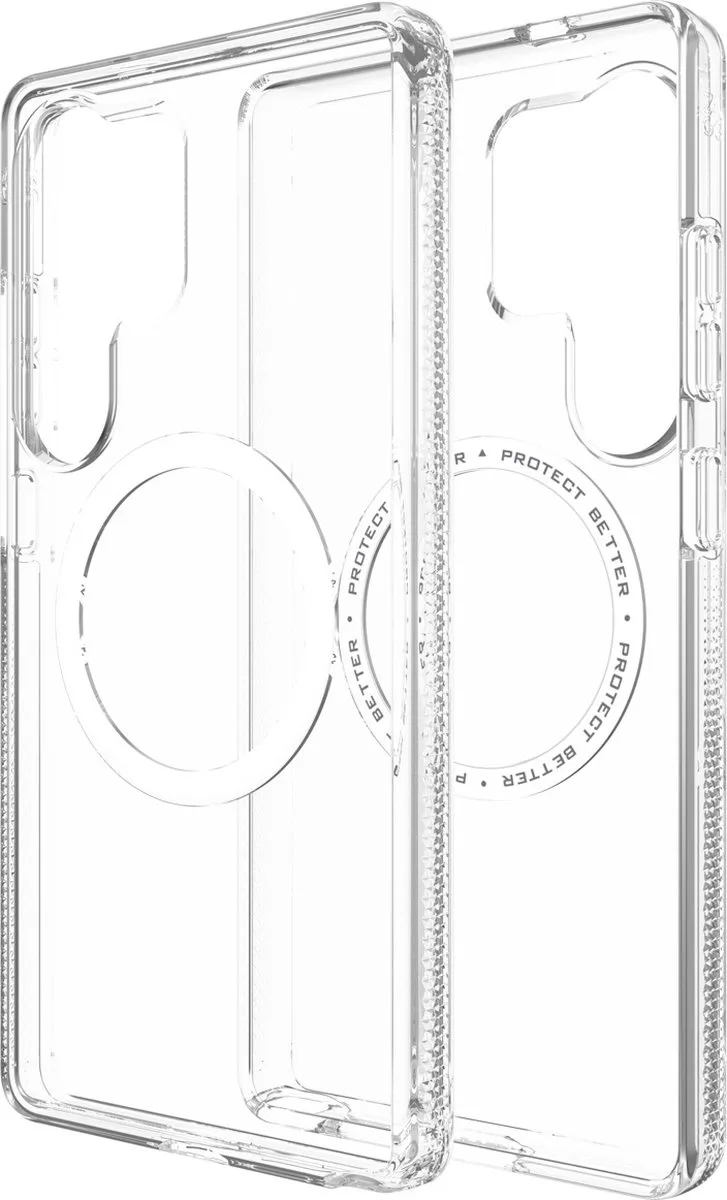 Crystal Palace Snap Hoesje Geschikt voor Samsung Galaxy S25 Ultra- 4M DropProof Back Cover - Compatibel met MagSafe en QI2 van ZAGG in Transparant – productfoto