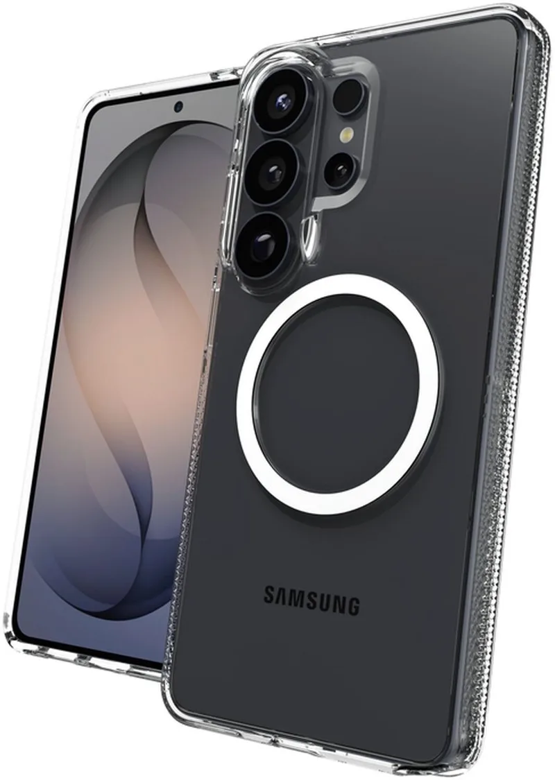 Crystal Palace Snap Hoesje Geschikt voor Samsung Galaxy S26 Ultra - 4M DropProof Back Cover - Compatibel met MagSafe en Qi2 van ZAGG in Transparant – productfoto