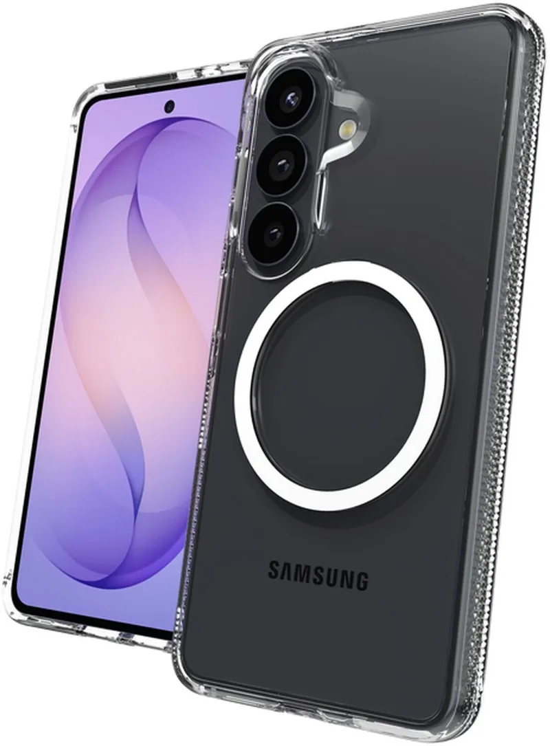 Crystal Palace Snap Hoesje Geschikt voor Samsung Galaxy S26 - 4M DropProof Back Cover - Compatibel met MagSafe en Qi2 van ZAGG in Transparant – productfoto