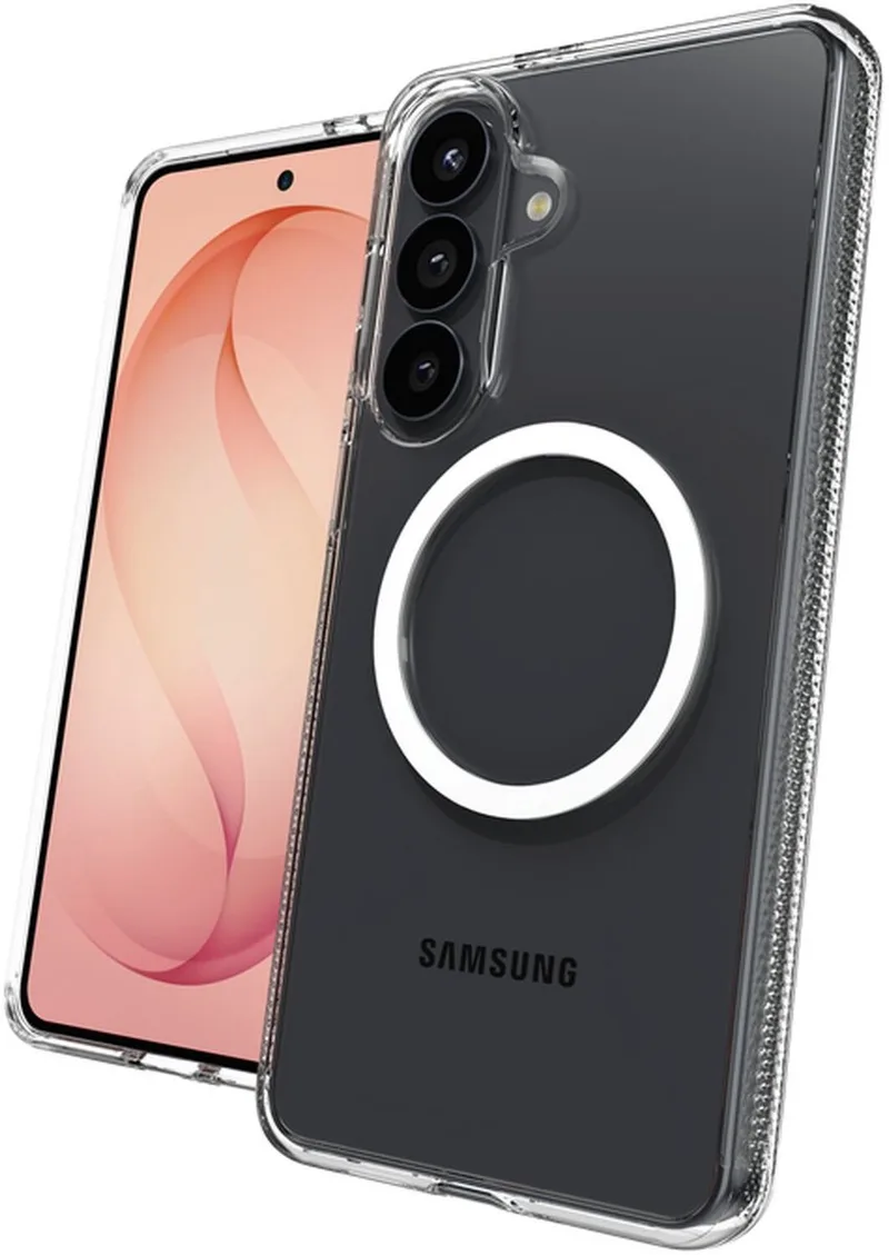 Crystal Palace Snap Hoesje Geschikt voor Samsung Galaxy S26 Plus - 4M DropProof Back Cover - Compatibel met MagSafe en Qi2 van ZAGG in Transparant – productfoto