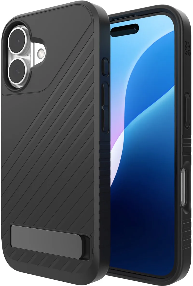 Denali Snap Mag KS geschikt voor iPhone 16 Hoesje van ZAGG in Zwart – productfoto