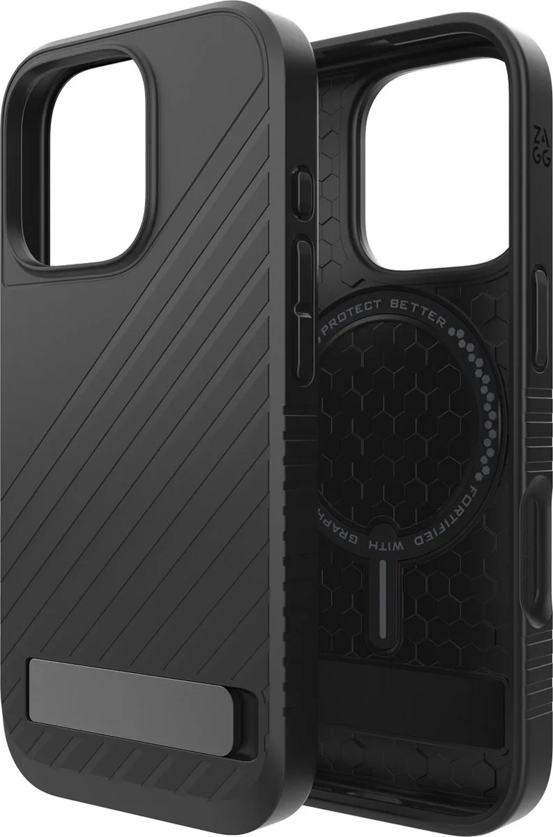 Denali Snap Mag KS geschikt voor iPhone 16 Pro Hoesje - zwart | zwart by ZAGG in Black – product photo