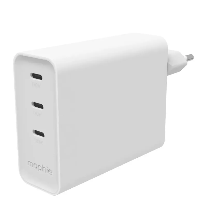 GaN 140W USB Ladegerät 140 W 3x USB-C® USB PD Weiß mobil, Innenbereich GaN, USB Power Delivery (USB-PD) von ZAGG – Produktfoto