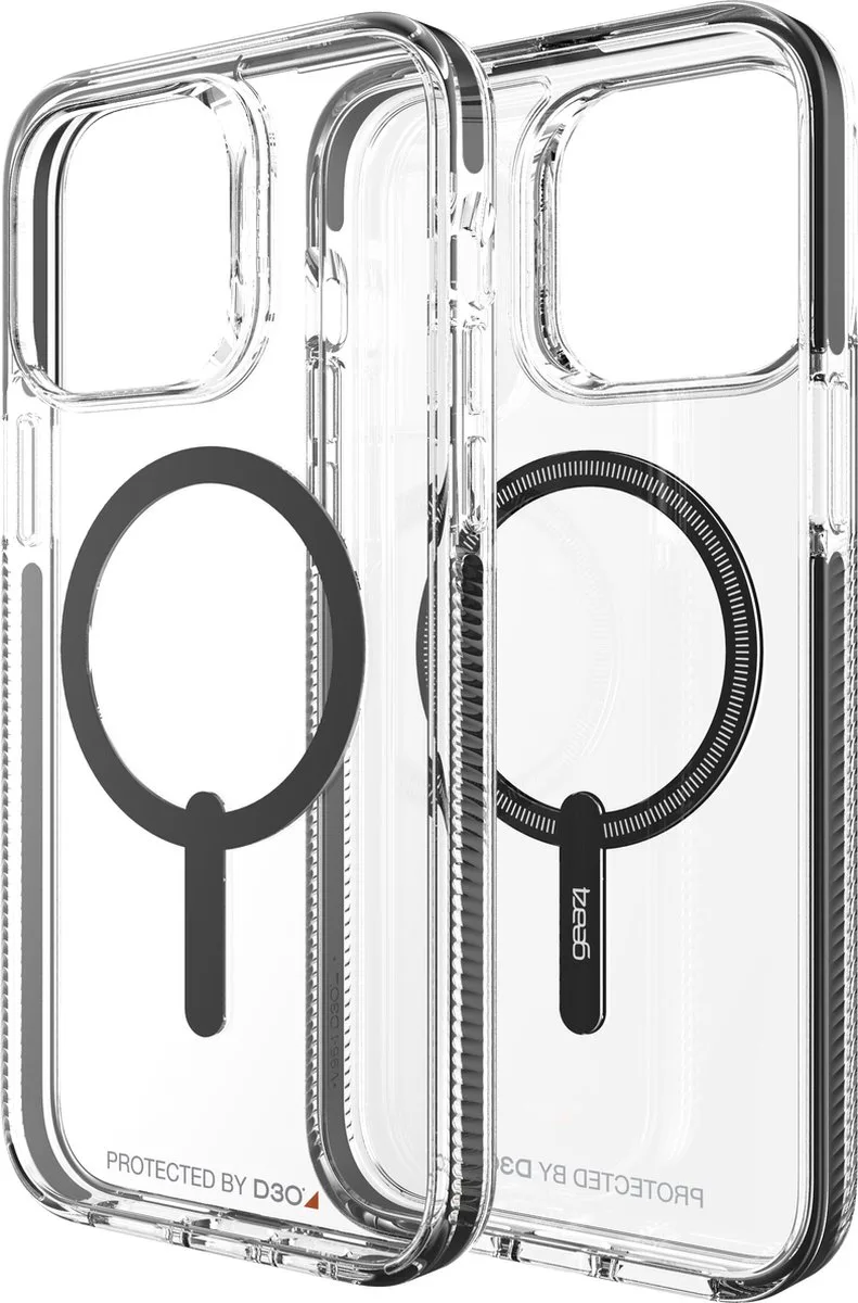Gear4 Santa Cruz Snap D3O Backcover hoesje - geschikt voor Apple iPhone 14 Pro Max - transparant by ZAGG in Black – product photo