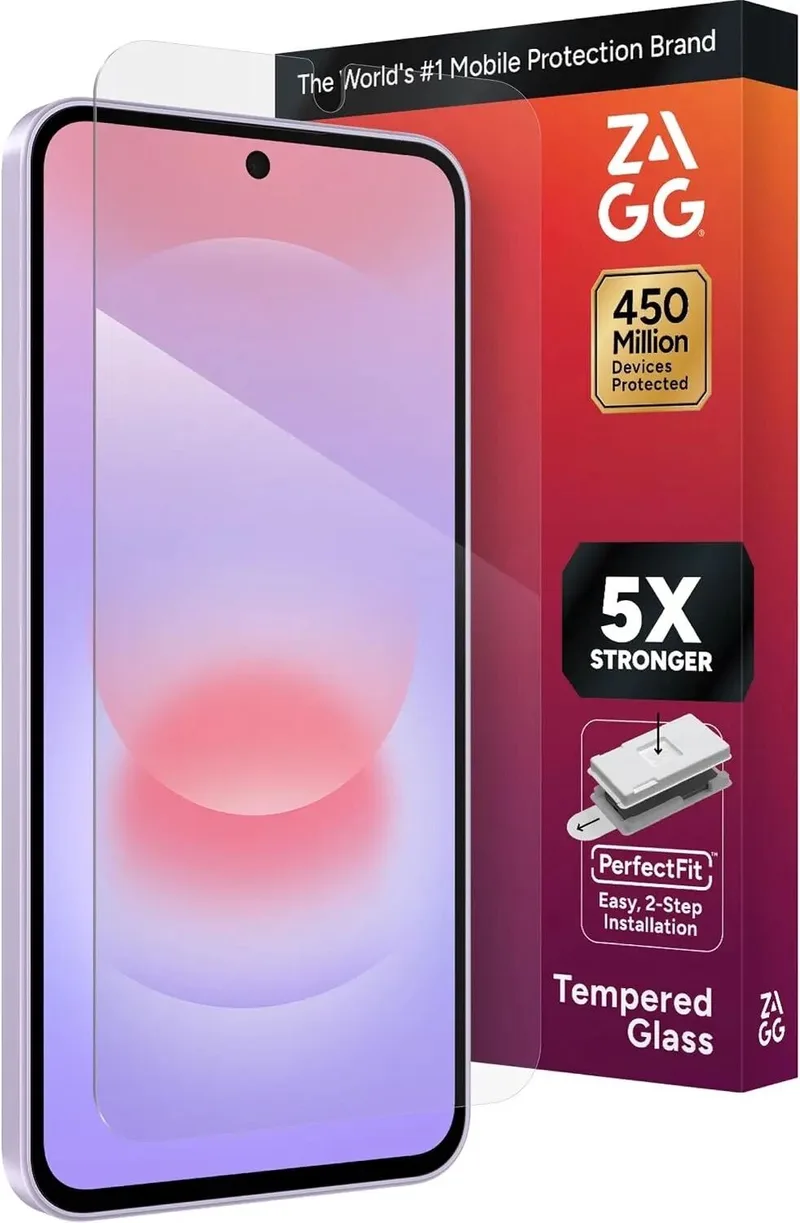 InvisibleShield Glass Elite - Screen Protector Geschikt voor Samsung Galaxy A37 - Tempered Glass - Gemakkelijke Installatie van ZAGG – productfoto