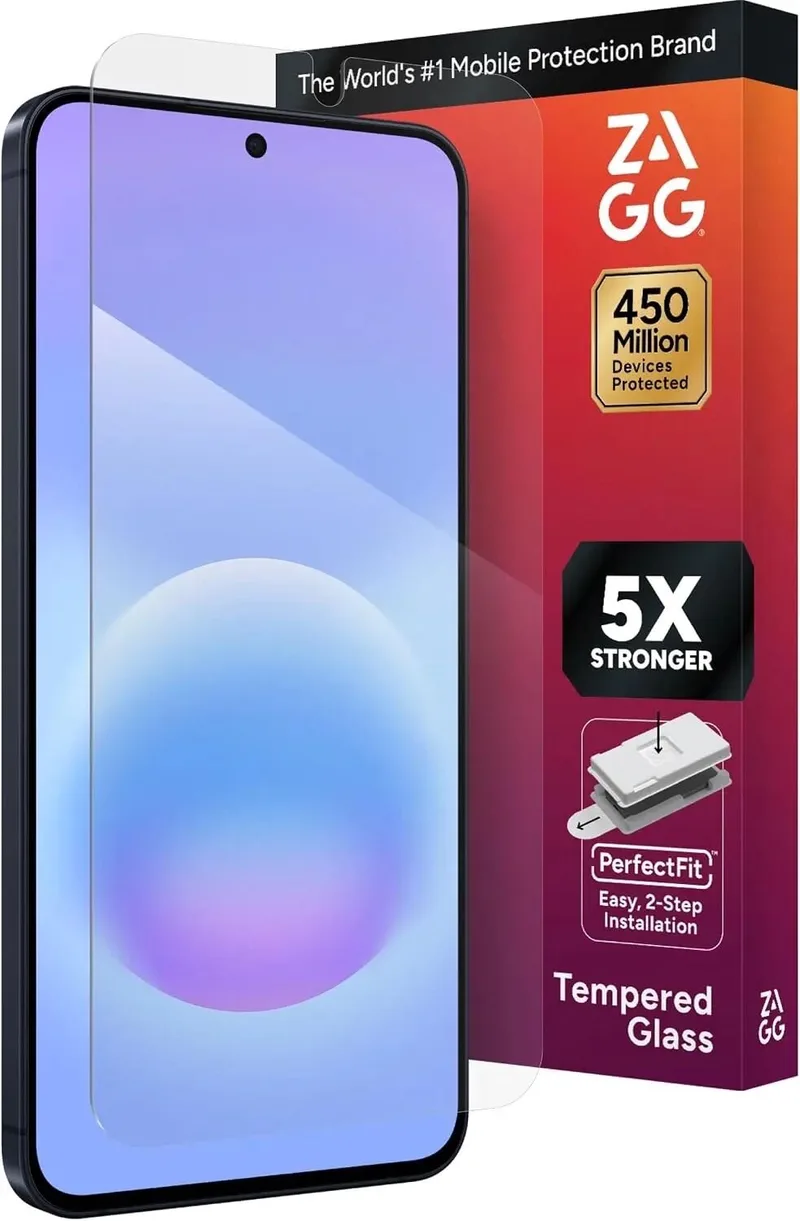 InvisibleShield Glass Elite - Screen Protector Geschikt voor Samsung Galaxy A57 - Tempered Glass - Gemakkelijke Installatie de ZAGG – photo produit