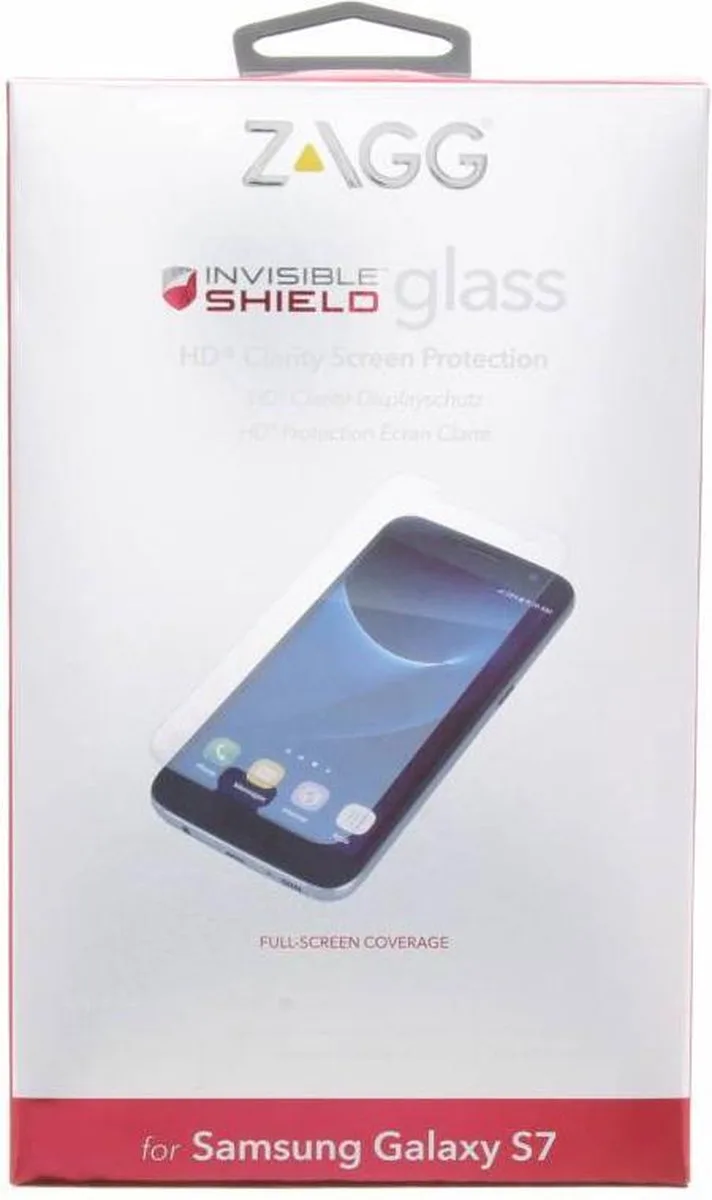 InvisibleShield Tempered Glass Screenprotector Samsung Galaxy S7 by ZAGG – product photo