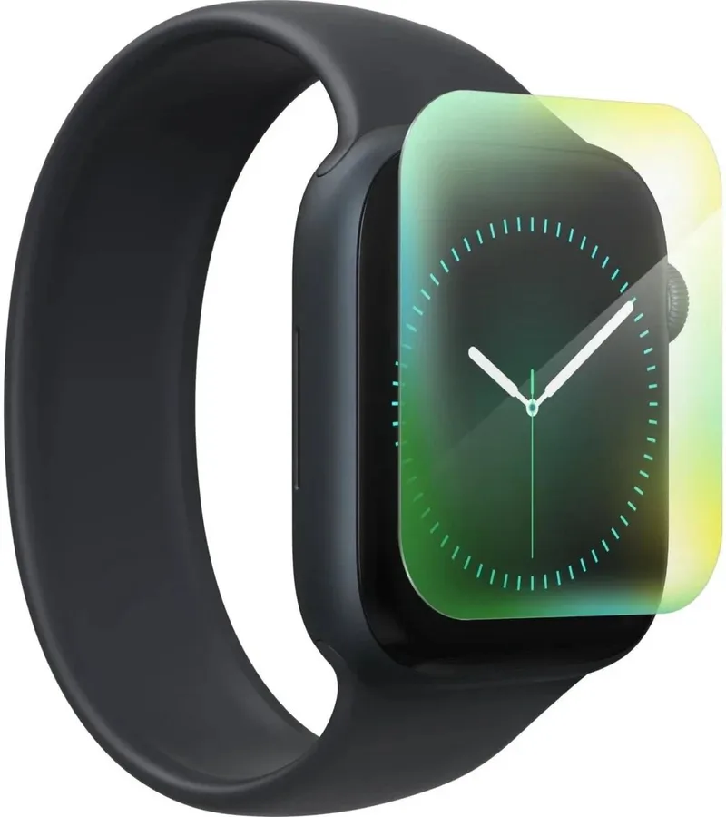 InvisibleShield Ultra Eco Screenprotector - Geschikt Voor Apple Watch Series 11 / 10 46MM - Case Friendly - Biologisch Afbreekbaar - Plantaardig Materiaal - Antimicrobieel by ZAGG in Transparent – product photo