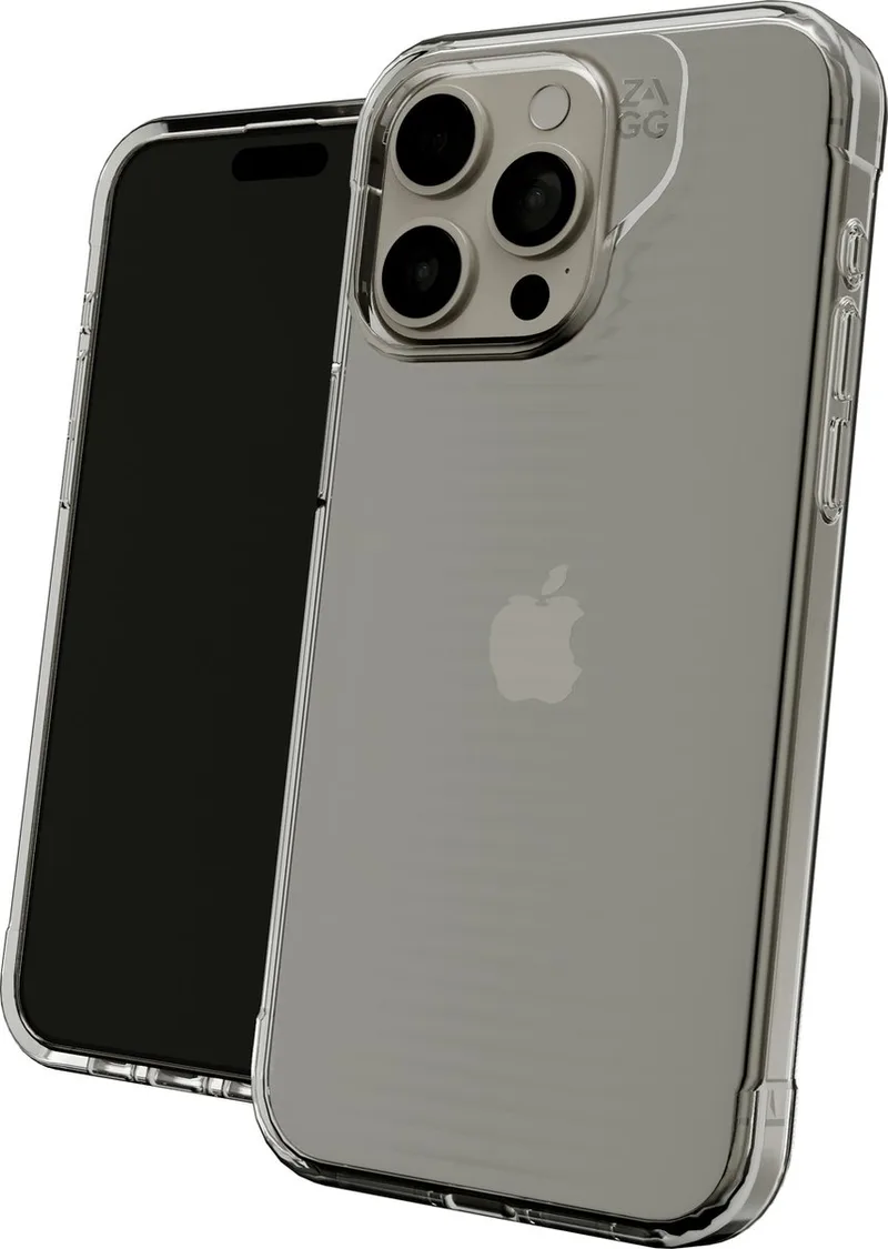 Luxe hoesje geschikt voor iPhone 15 Pro Max - Transparant van ZAGG in Transparant – productfoto