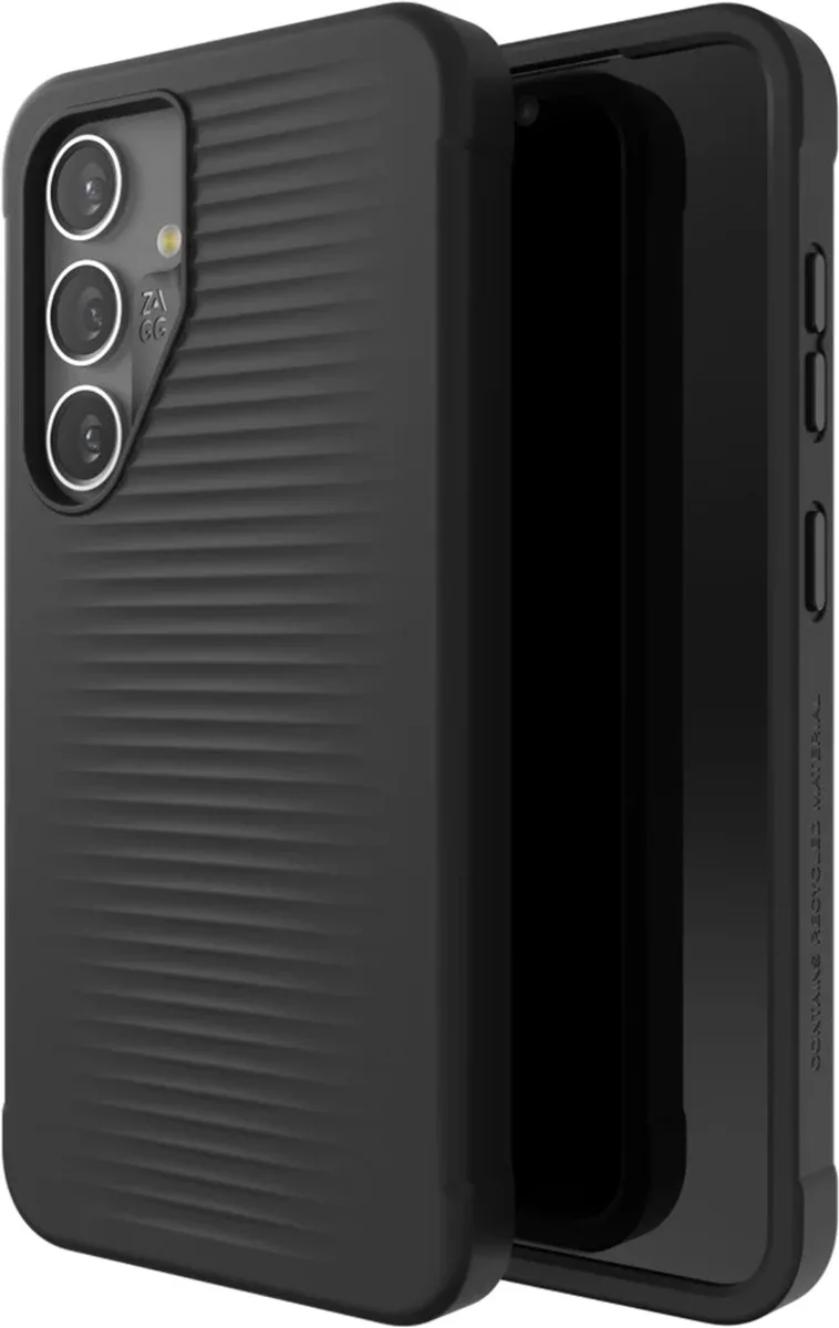 Luxe Hoesje Geschikt voor Samsung Galaxy S24 3M Valbescherming by ZAGG in Black – product photo