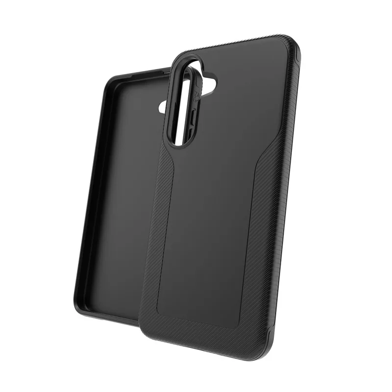 Luxe Hoesje Geschikt voor Samsung Galaxy S25 FE - Grafeen Back Cover - 3M Valbescherming by ZAGG in Black – product photo
