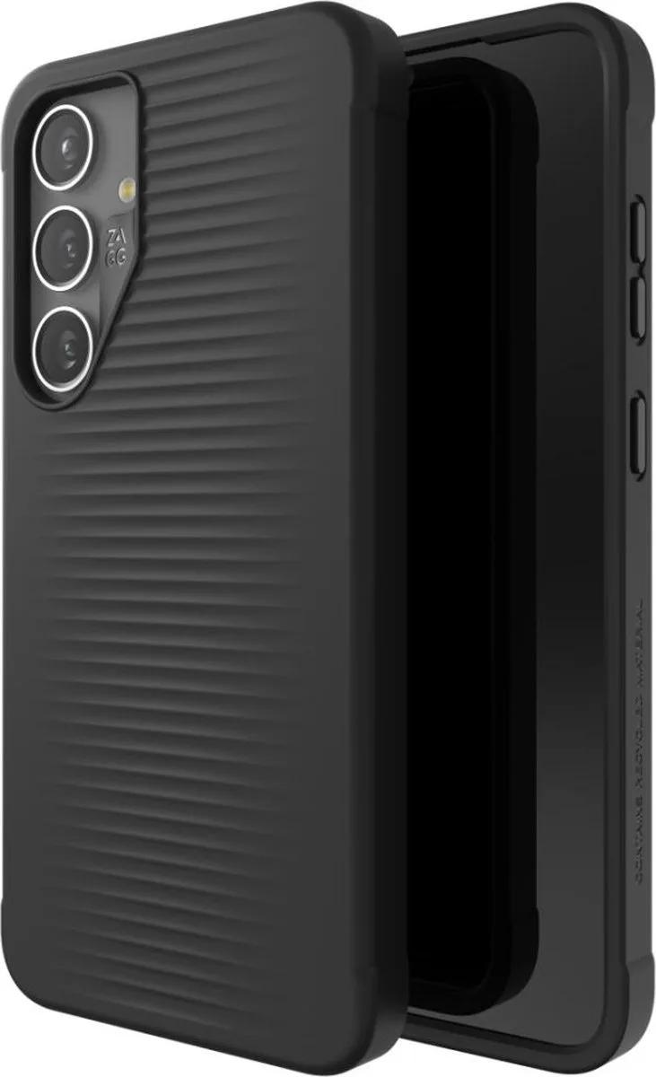 Luxe Samsung S24 Plus Hoesje 3M Valbescherming de ZAGG en Noir – photo produit