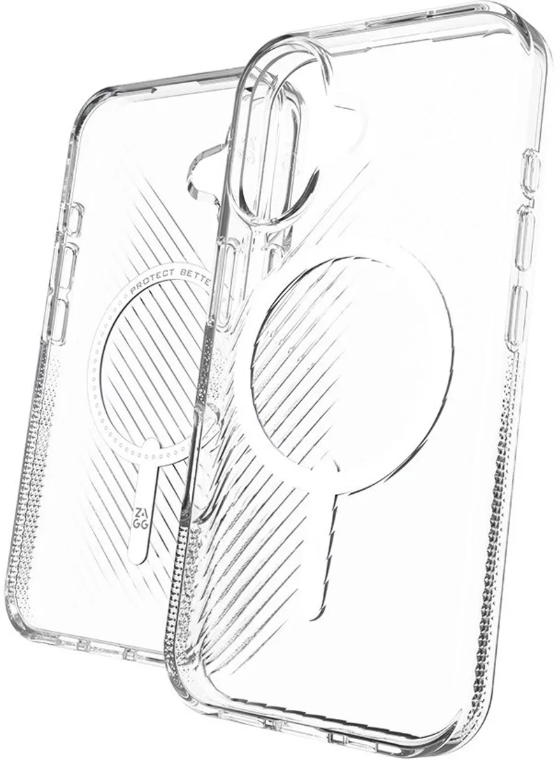 Luxe Snap Mag geschikt voor iPhone 16 Hoesje by ZAGG in Transparent – product photo
