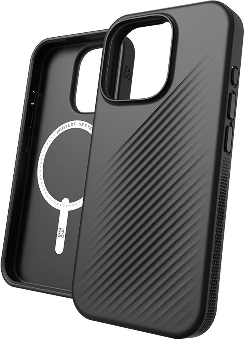 Luxe Snap Mag geschikt voor iPhone 16 Pro Hoesje - zwart | zwart by ZAGG in Black – product photo