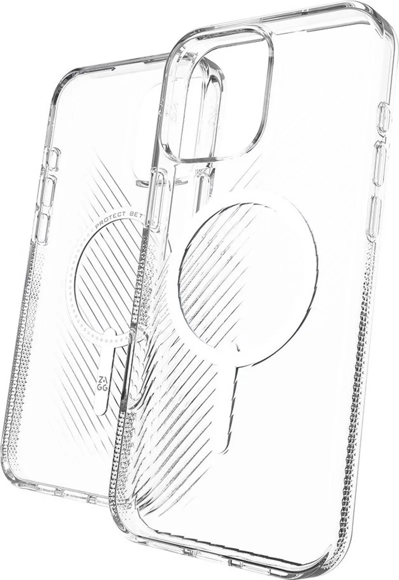 Luxe Snap Mag geschikt voor iPhone 16 Pro Max Hoesje - transparant | transparant by ZAGG in Transparent – product photo