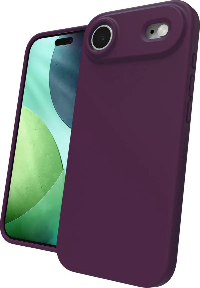 Manhattan Snap Hoesje Geschikt voor Apple iPhone Air - Compatibel met MagSafe - Siliconen Back Cover - Grafeen von ZAGG in Rot – Produktfoto
