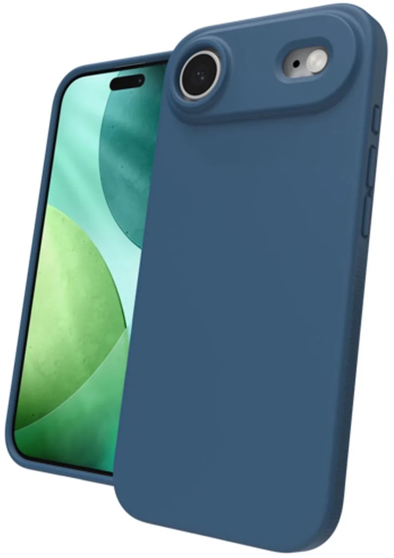 Manhattan Snap Hoesje Geschikt voor Apple iPhone Air - Compatibel met MagSafe - Siliconen Back Cover - Grafeen de ZAGG en Bleu – photo produit