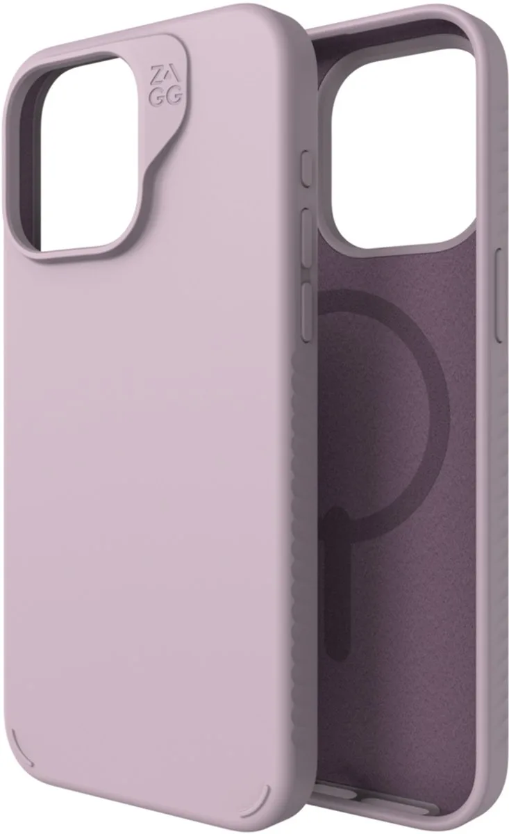 Manhattan Snap hoesje geschikt voor iPhone 15 Pro Max von ZAGG in Lila – Produktfoto