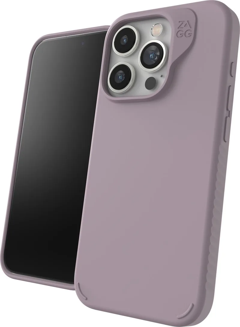 Manhattan Snap hoesje geschikt voor iPhone 15 Pro från ZAGG i Lila – produktbild