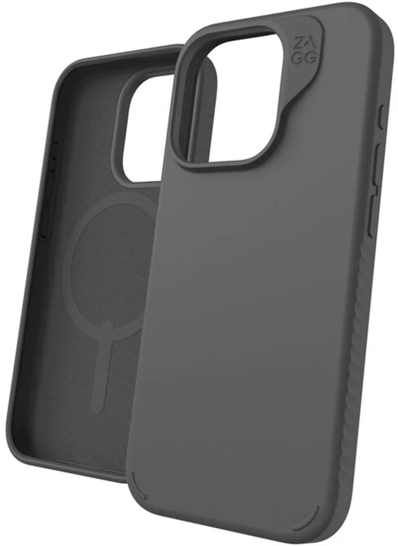 Manhattan Snap hoesje geschikt voor iPhone 15 Pro von ZAGG in Schwarz – Produktfoto