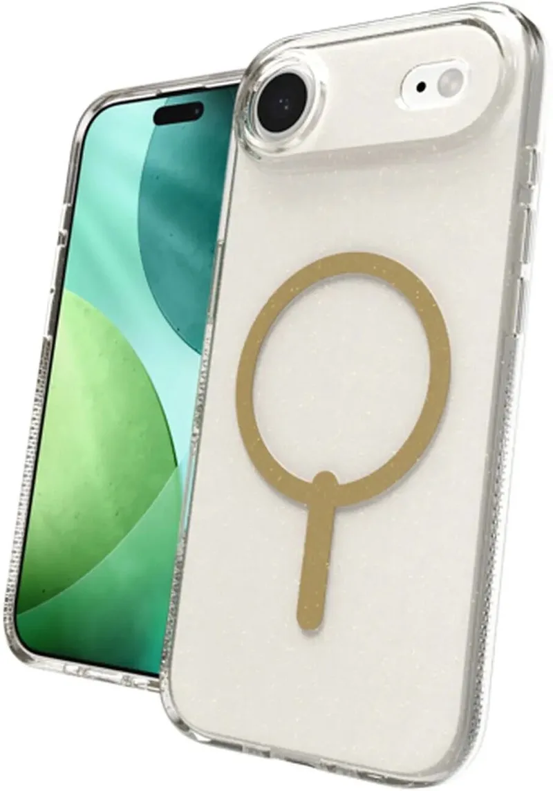 Milan Snap Hoesje Geschikt voor Apple iPhone Air - Back Cover Compatibel met MagSafe / Qi2 - Gerecycled Materiaal - Grafeen - Glitt Gold von ZAGG in Gold – Produktfoto