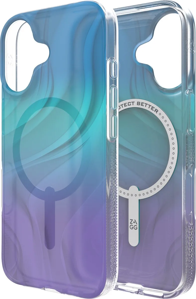 Milan Snap Mag geschikt voor iPhone 16 Hoesje de ZAGG en Deep aurora – photo produit