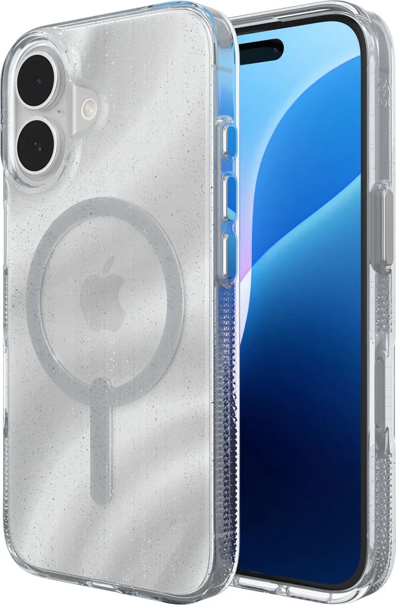 Milan Snap Mag geschikt voor iPhone 16 Hoesje von ZAGG in Swirl glitter – Produktfoto