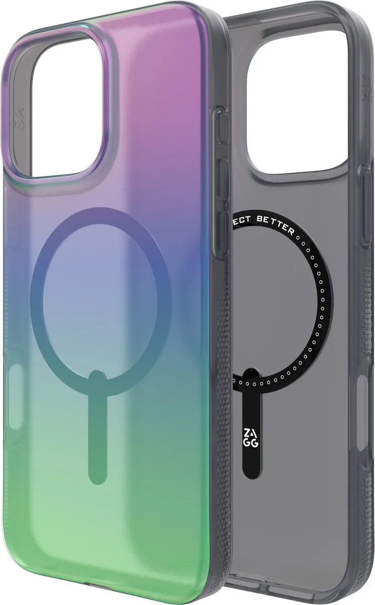 Milan Snap Mag geschikt voor iPhone 16 Pro Max Hoesje von ZAGG in Raven feather – Produktfoto