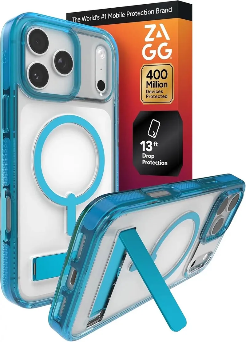 Santa Cruz Snap Hoesje Geschikt voor Apple iPhone 17 Pro Max - Compatibel met MagSafe / Qi2 - Back Cover by ZAGG in Blue – product photo