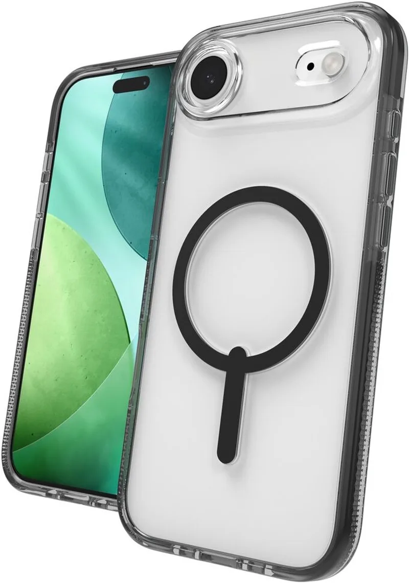 Santa Cruz Snap Hoesje Geschikt voor Apple iPhone Air - Compatibel met MagSafe / Qi2 - Back Cover van ZAGG in Zwart – productfoto