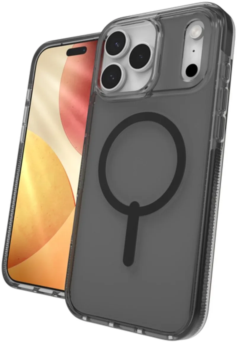 Santa Cruz Snap Hoesje Geschikt voor iPhone 17 Pro Max - Compatibel met MagSafe - Back Cover Matte de ZAGG en Noir – photo produit