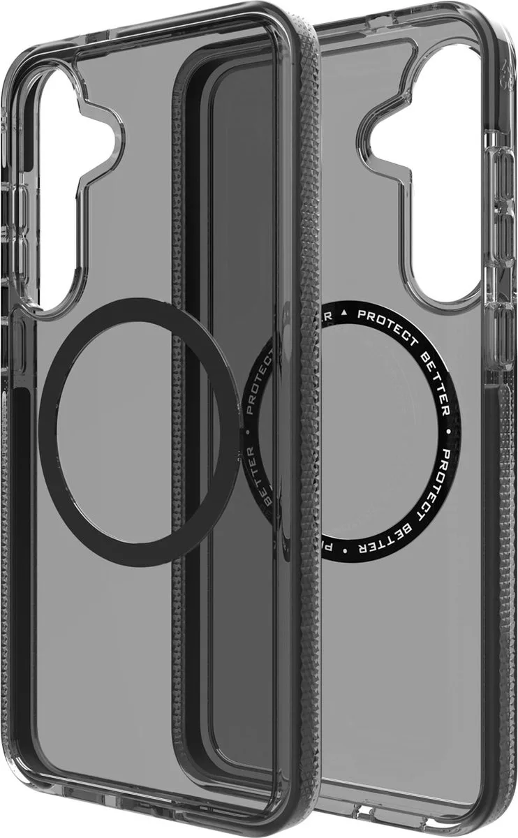 Santa Cruz Snap Hoesje Geschikt voor Samsung Galaxy S25 Plus - Compatibel met MagSafe / Qi2 - Back Cover fra ZAGG i Sort – produktbillede