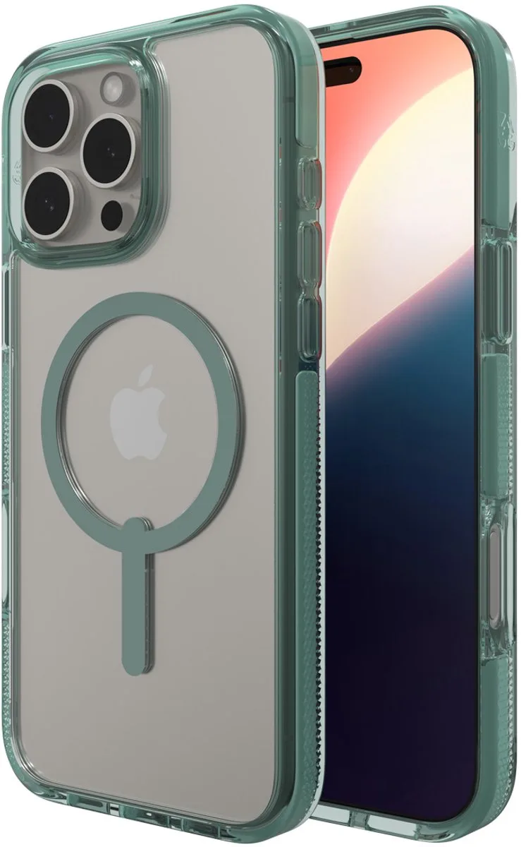 Santa Cruz Snap Mag geschikt voor iPhone 16 Pro Max Hoesje von ZAGG in Grün – Produktfoto