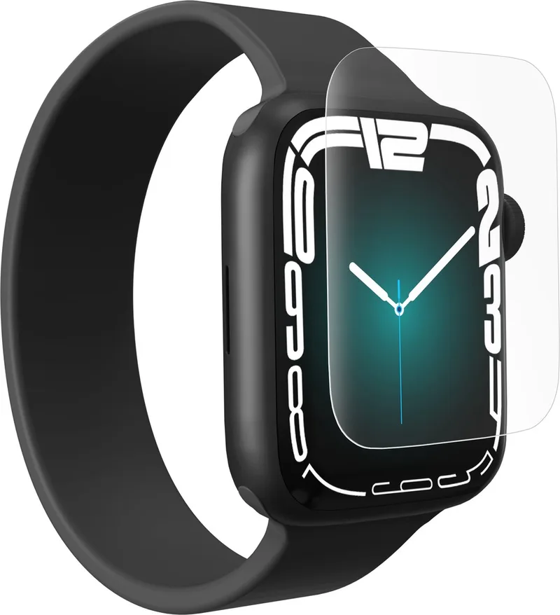 Ultra Clear+ Kunststof Ultra-Clear Screenprotector voor Apple Watch Series 7 (45mm) de ZAGG en Vert – photo produit