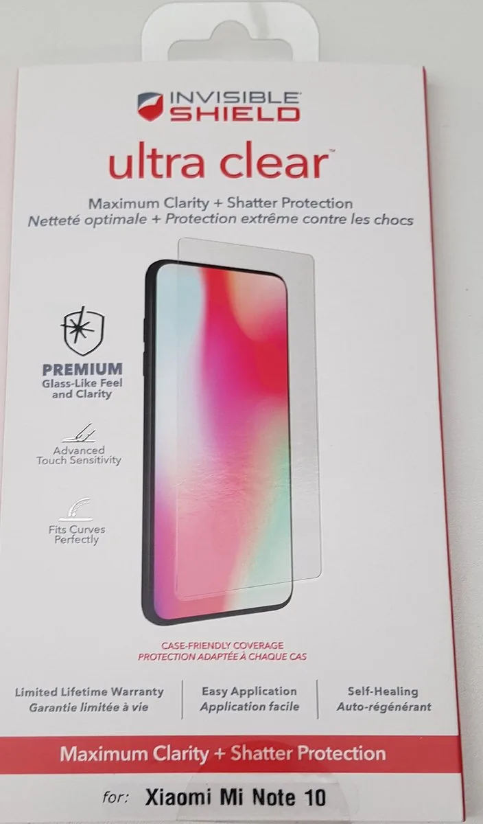 Ultra Clear+ screenprotector - Geschikt voor Xiaomi Mi Note 10 van ZAGG – productfoto